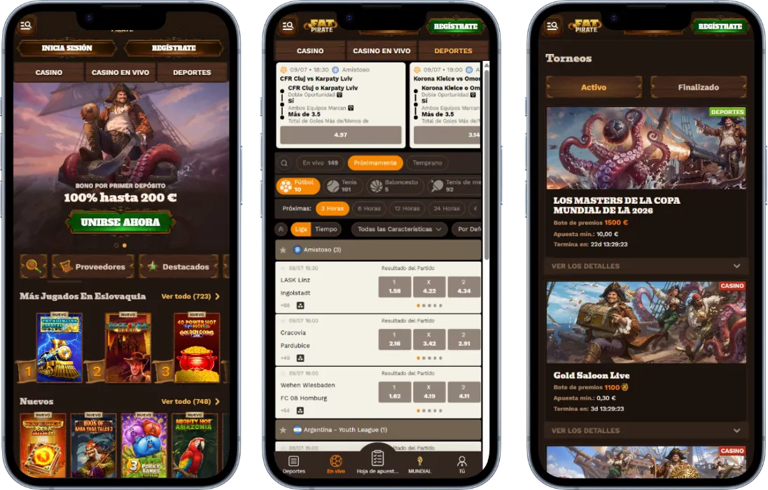 FatPirate Casino Versión Móvil